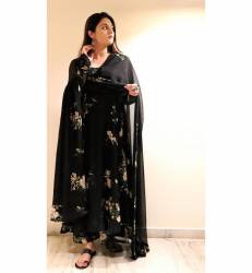 NEW PRESENT BLACK COLOR KURTI