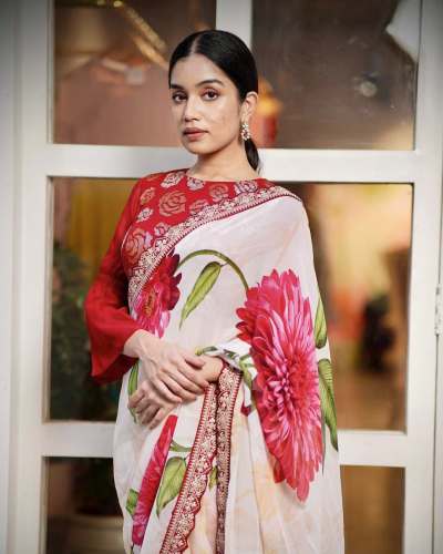 NEW PRESENT CREPE SILK SAREE
