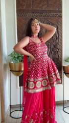 NEW PRESENT HEAVY SEQUANCE WORK  DRESS