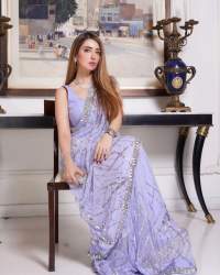 NEW PRESENT SEQUANCE GEORGETTE SAREE