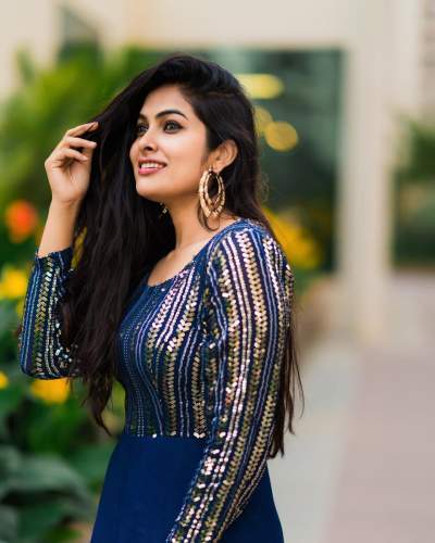 NEW SEQUENCE WORK MULTICOLOR GOWN