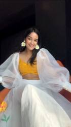 NEW WHITE COLOR ORGENZA LEHENGA CHOLI