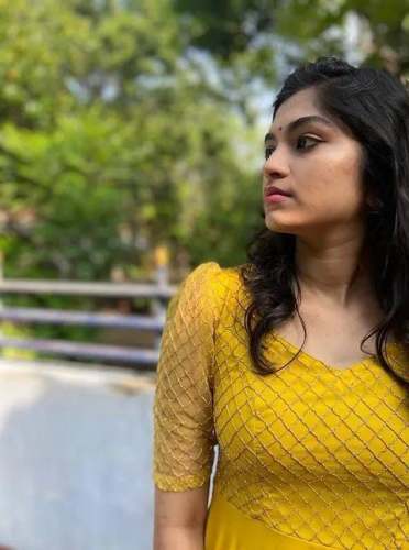 NEW YELLOW COLOR GEORGETTE KURTI