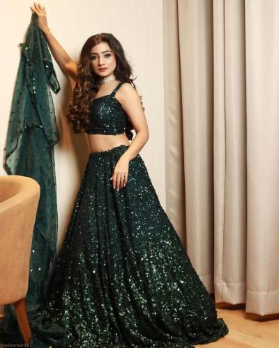 Presenting  Amazing Sequins Work Lehenga Set