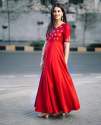 Presenting you this beautiful red color gown thumb 3