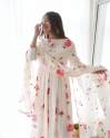 WHITE COLOR ANARKALI GOWN thumb 2