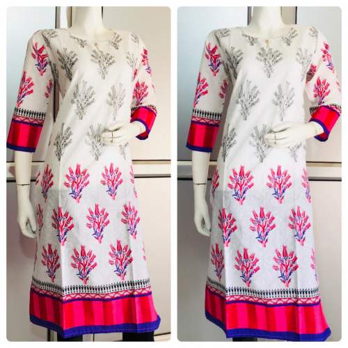 Cotton Straight  Kurtis  by Ganesh Kripa