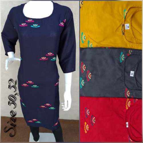 Fancy Designer Rayon Kurtis
