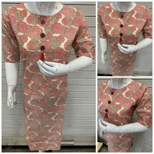 Regular Wear Cotton Printed Kurtis