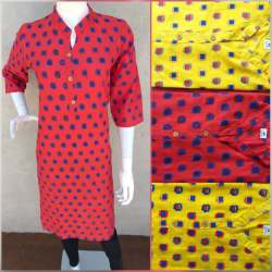 Simple Cotton Printed Kurtis