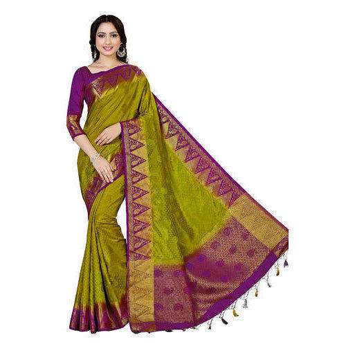 MImosa Kanjivaram Style Tussar Silk Saree  by Kataria SILK House