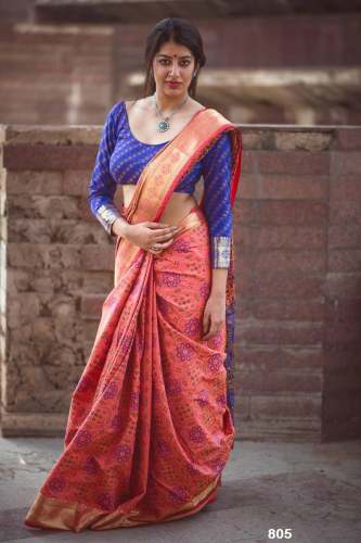 Stylish Ladies Banarasli Silk Sarees