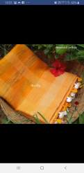 cotton plain saree