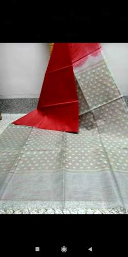 double shade art silk saree by H S Fabrics