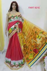 Fancy Printed Cotton Mulmul Sarees-1