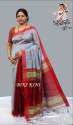 Women Cotton Sarees With Blouse thumb 5