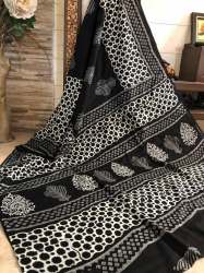 Women Formal Cotton Mulmul Sarees-1