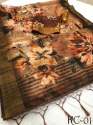 Fancy Linen Digital Printed Sarees thumb 5