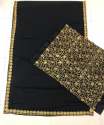 Black Georgette Bollywood Designer Sarees thumb 1