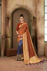 Cotton Silk Saree Jacquard with Rich Pallu  