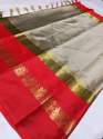 Cotton Silk Saree With Jacquard Border thumb 1