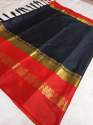 Cotton Silk Saree With Jacquard Border thumb 3