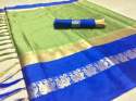 Cotton Silk Saree With Jacquard Border thumb 4