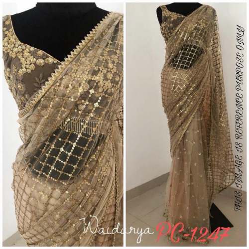 Exclusive Designer Net Sarees
