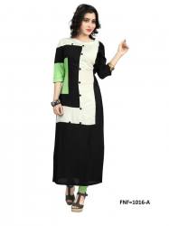 Rayon Crape Kurti