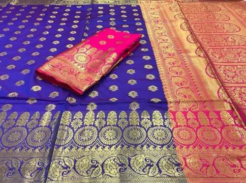 Women Wedding Soft Banarasi Silk Sarees