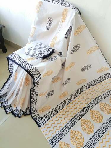 fancy cotton Printed Saree by S G Enterprise