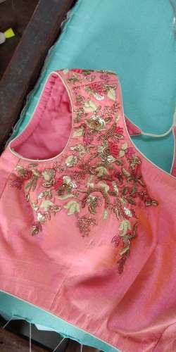 Hand embroidery on blouse  by SK Embroidery world