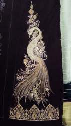 Lehenga Kali embroidery design 