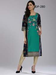 American Crepe Digital Print Kurtis