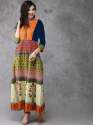 Festival Wear Anarkali Rayon Print Kurtis thumb 3