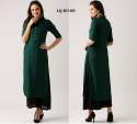 Girls Casual Plain Rayon Kurtis thumb 4