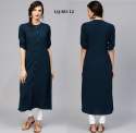 Girls Casual Plain Rayon Kurtis thumb 5