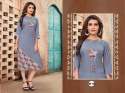 Stylish Lady Rayon Cotton Printed Kurtis thumb 1