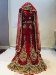 Designer Maroon wedding wear lehenga 