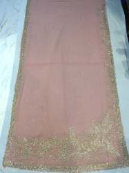 Light Pink Lucknowi Hand Work Saree