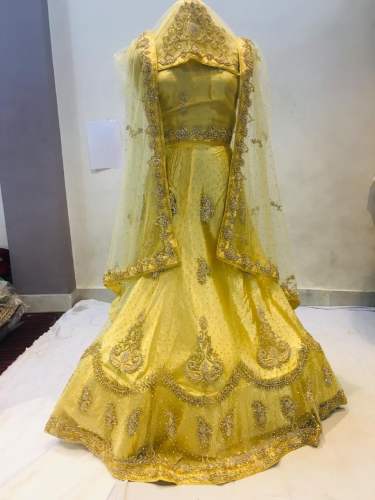 Yellow Wedding wear Designer Lehenga