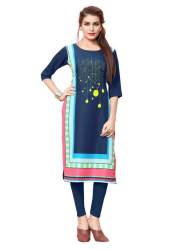 Crepe Digital Printed Kurtis-2