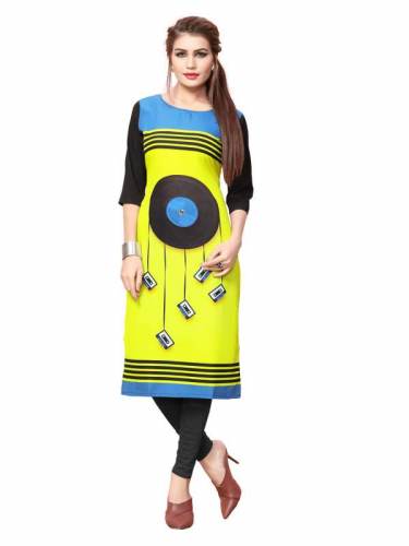 Girls Crepe Printed Kurtis