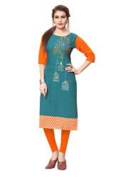 Regular Wear Digital Printed Kurtis