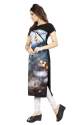 Self Print Crepe Short Sleeve Kurtis-10 thumb 1