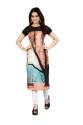 Self Print Crepe Short Sleeve Kurtis-6