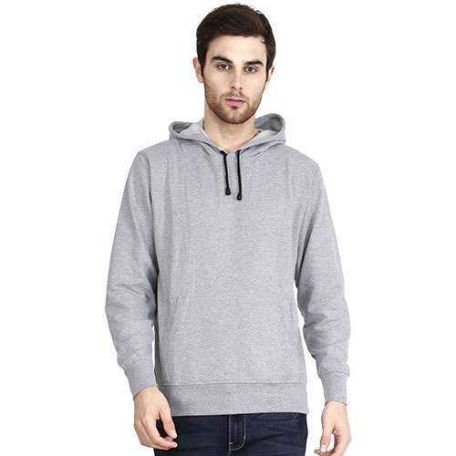 Mens Grey Casual Hoodie by teemee