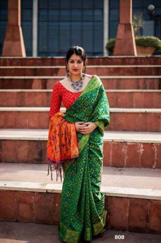 Beautiful Banarasi Handloom Weaving Patola Sarees