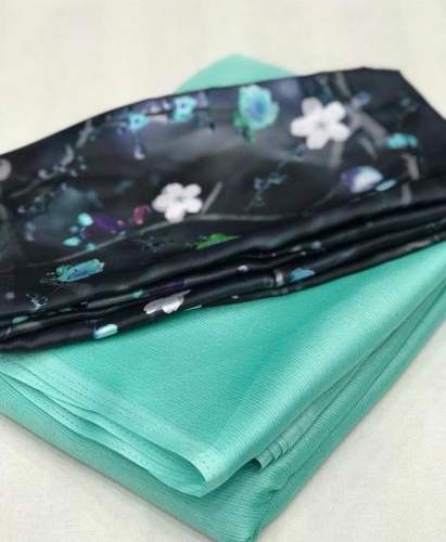 designer plain saree