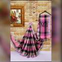 ladies-trendy-checks-cotton-silk-sarees